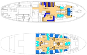 Svalbard Ship deck plan with Cheesemans’ Ecology Safaris