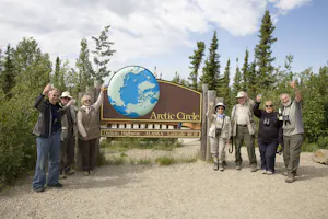 Crossing the Arctic Circle photo by Hugh Rose with Cheesemans' Ecology Safaris
