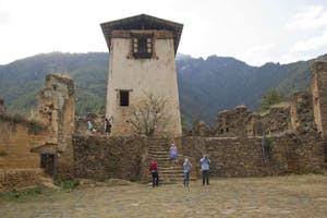 Drukgyel Dzong in Bhutan photo by Debbie Thompson with Cheesemans' Ecology Safaris