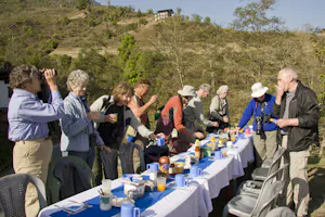 Breakfast in the field in Bhutan photo by Cheesemans' Ecology Safaris