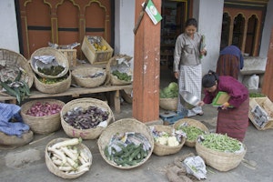 Market in Bhutan photo by Debbie Thompson with Cheesemans' Ecology Safaris