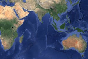 World satellite map