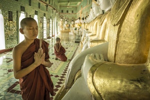 Mandalay monks in Myanmar photo by Scott Davis