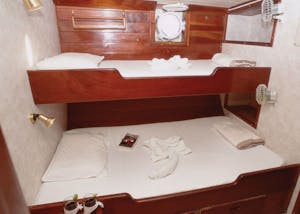 Samba lower deck cabin with Cheesemans’ Ecology Safaris