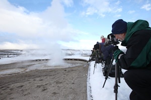 Geyser photography in Yellowstone National Park photo by Cheesemans’ Ecology Safaris