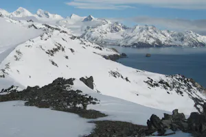 Glaciated mountains of South Georgia photo by Cheesemans’ Ecology Safaris
