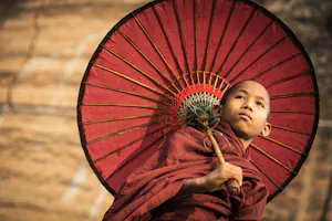 Monk in Myanmar photo by Scott Davis