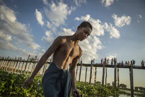 Ubien Bridge in Mandalay, Myanmar, photo by Scott Davis