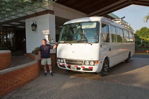 Tour bus used in Costa Rica by Cheeesemans' Ecology Safaris photo by Debbie Thompson