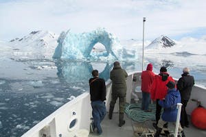 Svalbard ship bow deck with Cheesemans’ Ecology Safaris