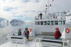 Svalbard ship outside decks with Cheesemans’ Ecology Safaris
