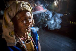 Chin woman in Myanmar photo by Scott Davis with Cheesemans' Ecology Safaris