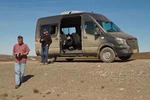 Our photographer's van photo by Debbie Thompson with Cheesemans' Ecology Safaris