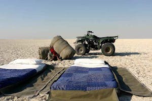 Quads in the in the Kalahari Desert with Cheesemans’ Ecology Safaris