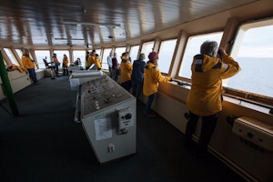 Kapitan Khlebnikov ship bridge photo with Cheesemans' Ecology Safaris by Sam Crimmin