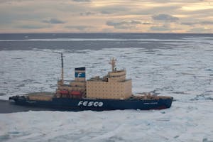 Kapitan Khlebnikov ship photo with Cheesemans' Ecology Safaris