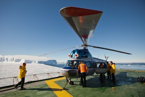Helicopters on the deck of ship Kapitan Khlebnikov photo with Cheesemans' Ecology Safaris