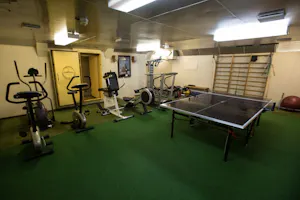 Kapitan Khlebnikov ship gym with Cheesemans' Ecology Safaris by Sam Crimmin