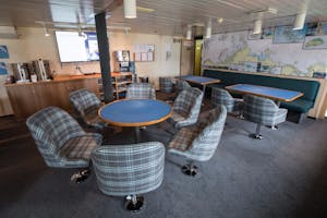 Kapitan Khlebnikov ship lounge with Cheesemans' Ecology Safaris by Sam Crimmin
