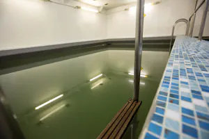 Kapitan Khlebnikov ship pool with Cheesemans' Ecology Safaris by Sam Crimmin