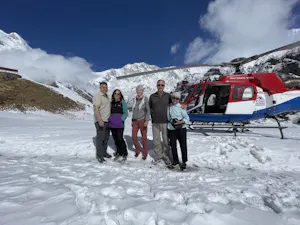 Helicopter at Annapurna Base Camp © Cheesemans Ecology Safaris