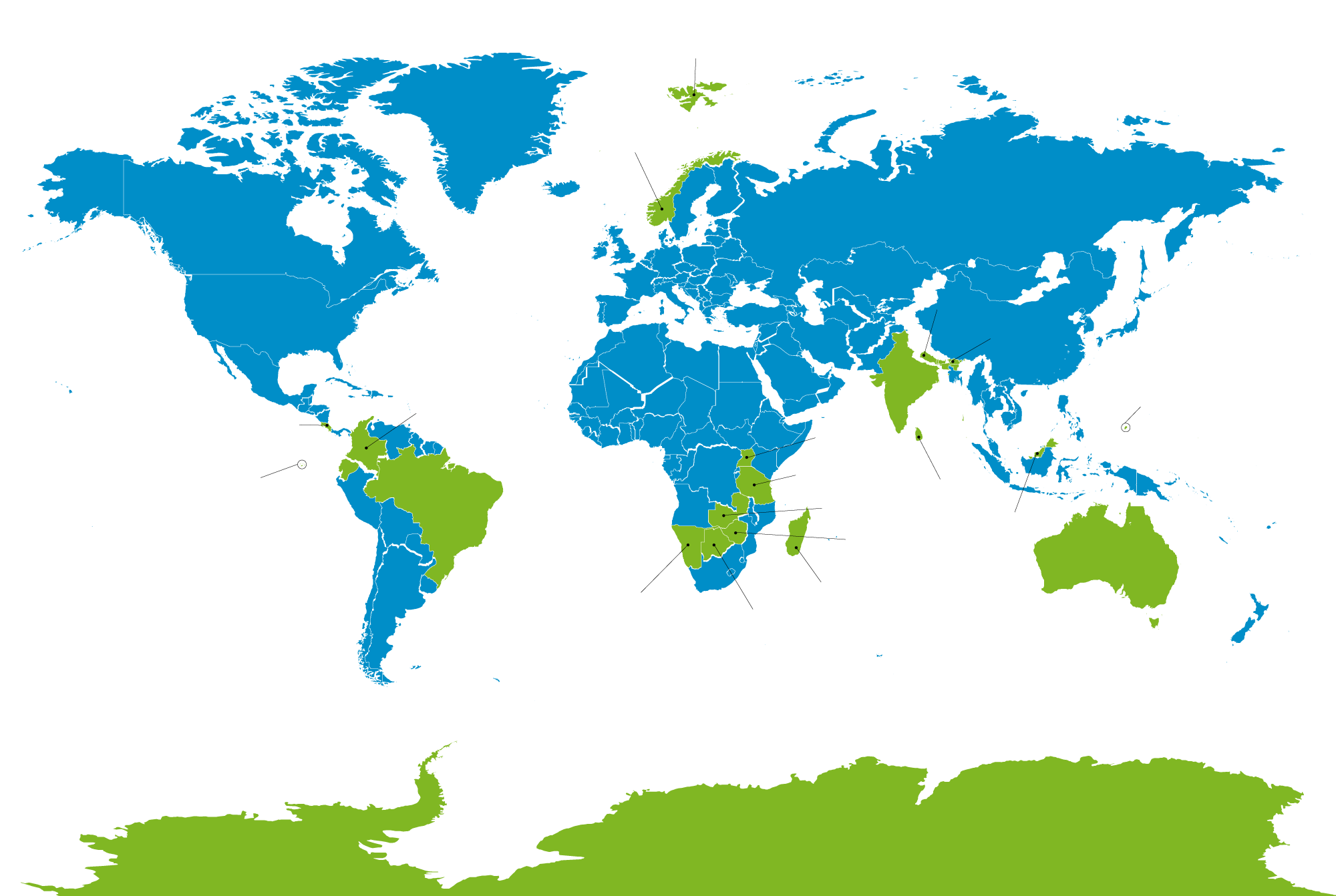 World Map by Veemaps.com