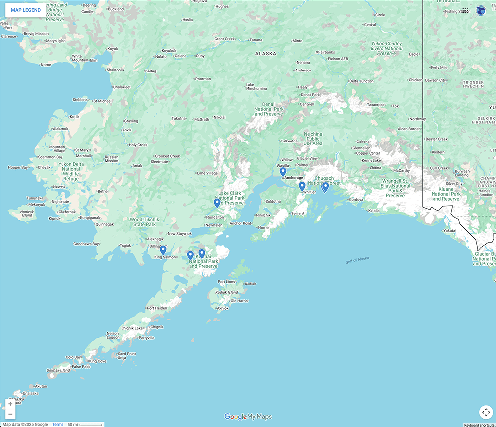 Trip Map – Alaska Untamed: Bears, Whales, & Glacial Wonders