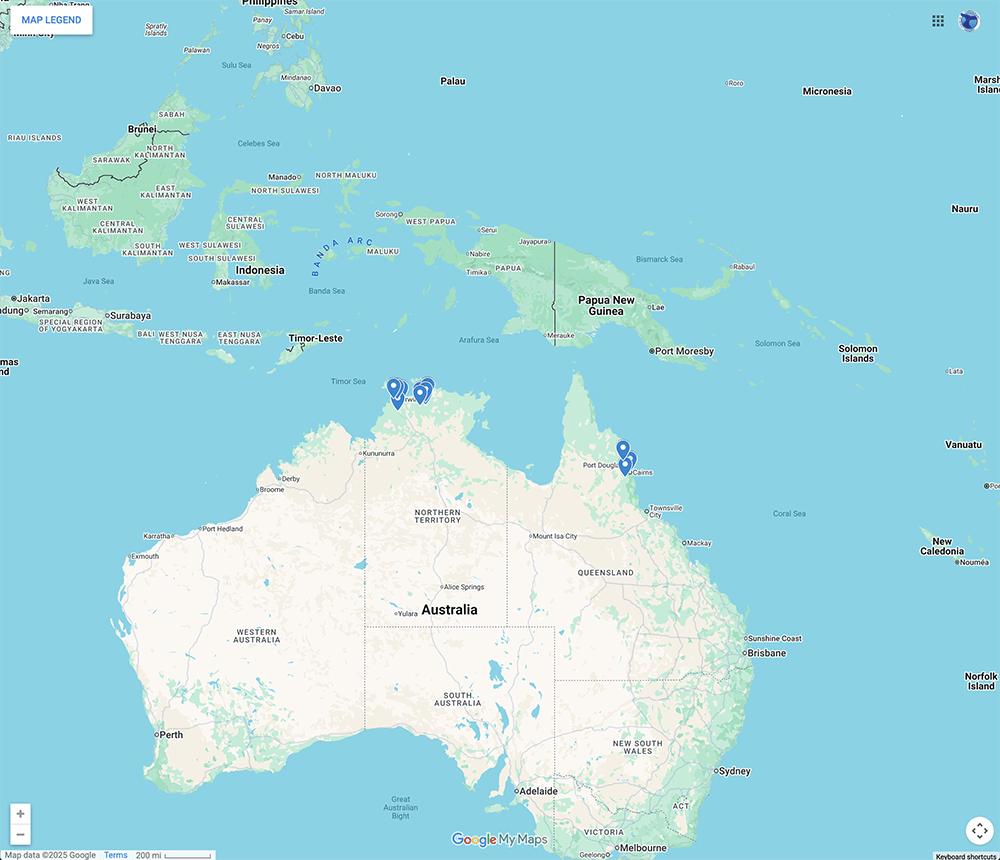 Trip Map – Northern Australia