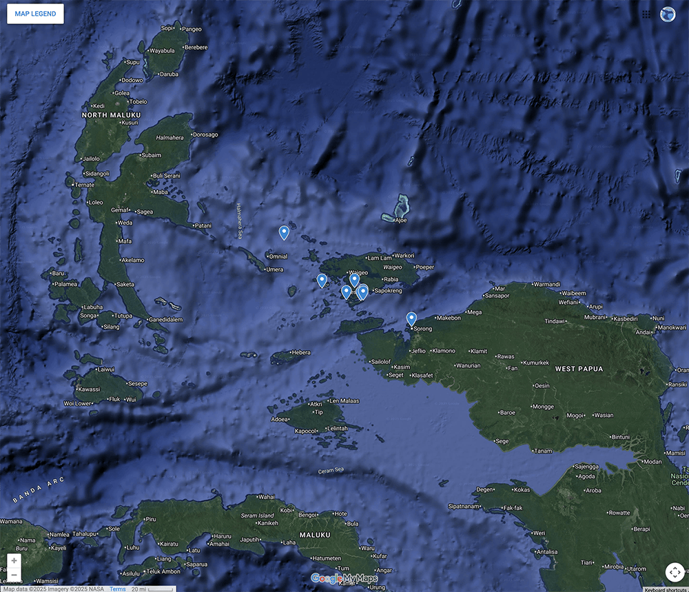 Trip Map – Raja Ampat