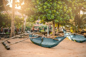 Traditional Fishing Boat - Hikkaduwa, Sri Lanka