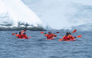 Guests Sea Kayaking in Antarctica© Anais Afrika
