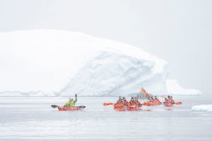 Guests Sea Kayaking in Antarctica© Anais Afrika