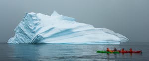 Guests Sea Kayaking in Antarctica© Pernille Soegaard