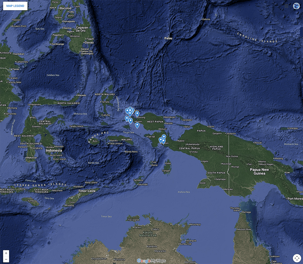 Trip Map – Raja Ampat