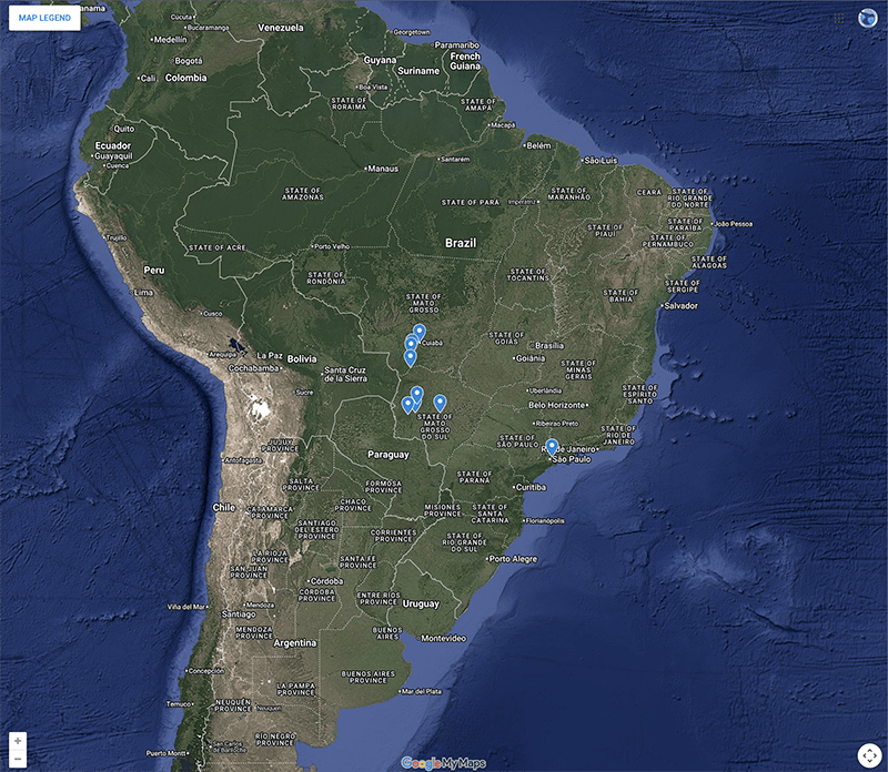 Trip Map – Brazil