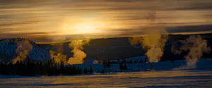 Lower Geyser Basin at Sunset Marc Lombardi
